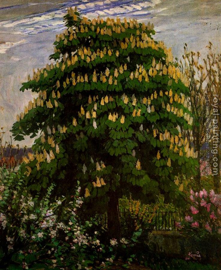 Frantisek Kupka : The chestnut tree in blossom